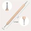5pcs Double-Headed Nail Art Dotting Brush, Imprint Dotting Pen, Dual-Use Dotting Pen, Carving Pen, Wooden Stick Tool, Press-On Pen