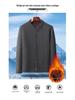 Men's Winter Plus Velvet Cardigan Jacket for Middle-Aged & Elderly - Warm Inner Cotton Layer for Dads