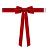 Luxurious Texture Christmas Bow Tieback Graceful Long Ribbon Secure Fastener Included Festive Curtain Tiebacks