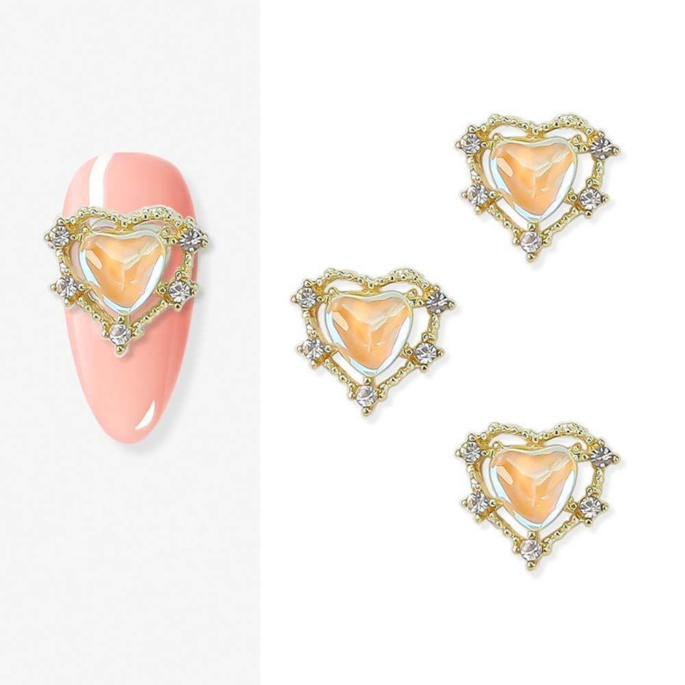 Manicure Accessories Nail Jewelry Rabbit Nail Decorations 3D Nail Art Drills Heart Nail Rhinestones