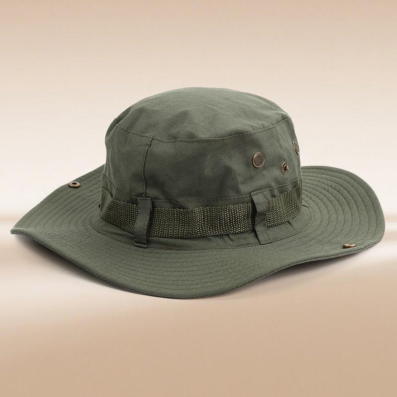 Bucket Hat Men's Tide Summer Outdoor Four Seasons Mountaineering Western Cowboy Hat Sunshade Sun Protection Camping Hat