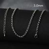 50cm Nuova Moda Catena in Acciaio Inossidabile 1,2-3mm Colore Argento Oro Rosa Collana Gioielli Placcatura Sottovuoto Accessori Choker Collare