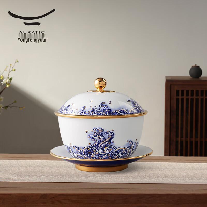 Yongfengyuan Mr. Porcelain 'Pearl on the Sea' 91-Piece Dinnerware Set