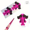 100 Pcs Polymer Gel Nail Extension Paper Forms, Butterfly Square Horseshoe Nail Guide Molds for Salon and Home Use