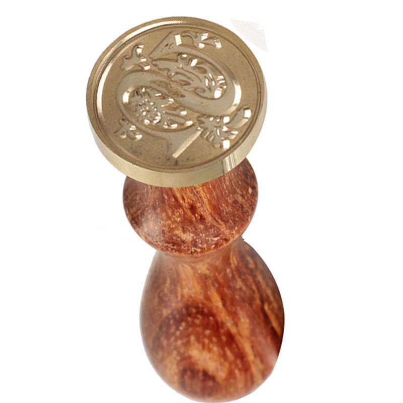Vintage Wax Seal Stamp Classic A-Z Retro Seals Wooden Stamps Alphabet Craft 26 Letter Sealing Wax Home Decor Dropshipping
