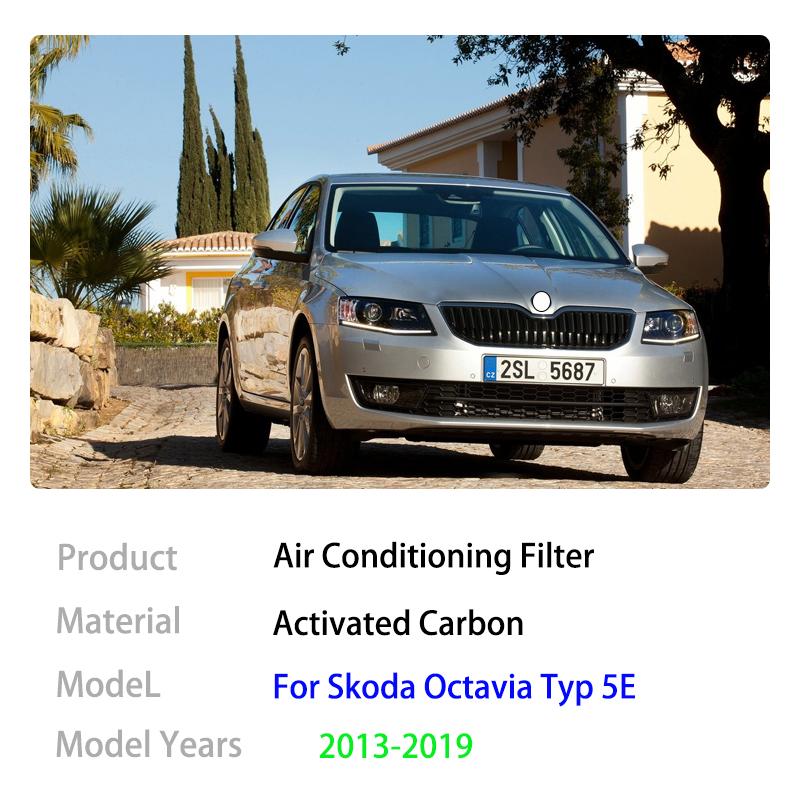 Air Conditioning Filter For Skoda Octavia Typ 5E MK3 Scout 2013 2014 2015 2016 2017 2018 2019 5Q0819653 Activated Carbon Parts
