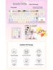 Sweetheart Bubble Cute Girl Keycaps, PBT Dye-Sublimation, MOA Profile, Compatible with Keychron, Razer, Logitech