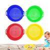 Pack Of 4 Kids Plastic Sand Sifters Beach Toy For Outdoor Treasure Hunting Summer Gardening Activities Ages 12+