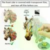 Vintage Floral Horse Christmas Hanging Ornaments Acrylic Horse Pendant Decorations For Xmas Tree Home Decor