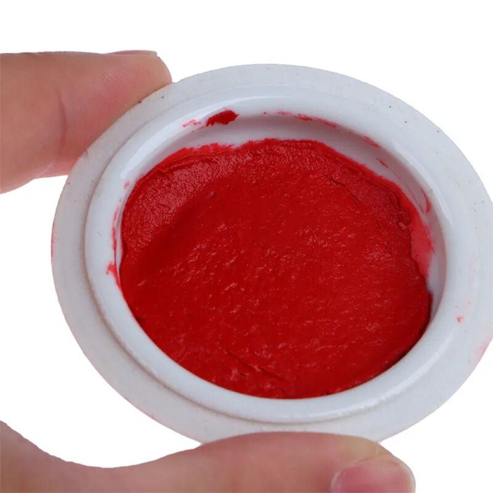 Authentic Red Printing Mud Oil Chinese Style Red Stamp Inkpad Vermilion  Inkpad  Calligraphy Seal