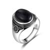 Natural Tiger Eye Moonstone Ring for Women S925 Silver Jewelry 10x14MM Large Turquoise Lapis Retro Wedding Party Ring