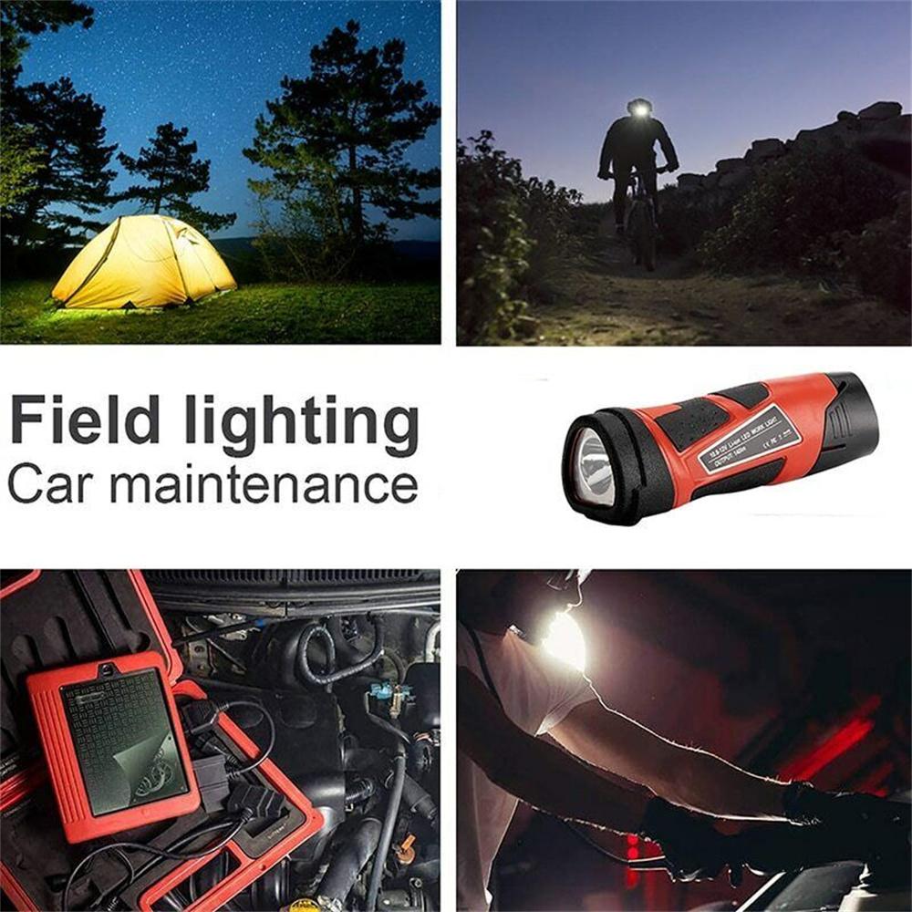 Portable Led Work Light Flashlight For Milwaukee 12V M12 Li-Ion Battery Flashlight Lamp