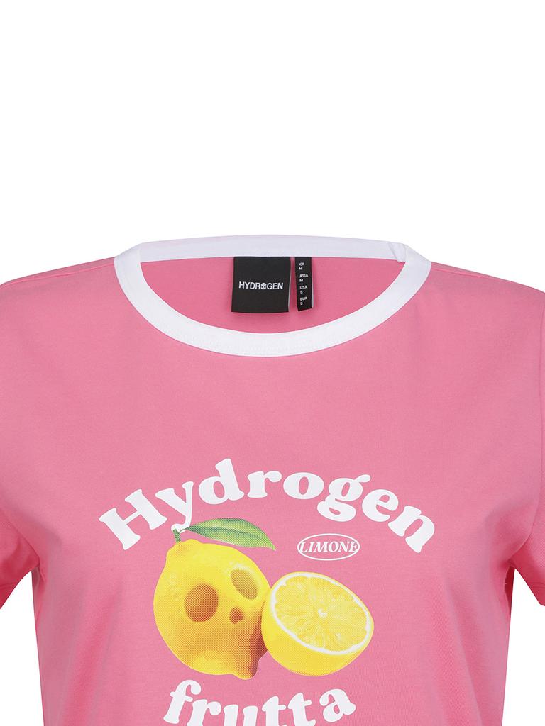 HYDROGEN Women'S Grocery Crop Short Sleeve Tee