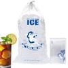 Yorajuy Small Ice Bags - 10 Portable Drawstring Ice Bags | Empty Ice Bags, Freezer Ice Storage Bags, Leakproof Ice Maker Bags for Freezer Ice Storage