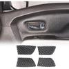 Soft Carbon Fiber Inner Door Handle Bowl Cover Compatible with Nissan Titan 2016-2023, Door Inner Grab Handle Bowl Trim Sticker Accessories,