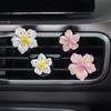 Car Peach Flower Daisy Flower Car Perfume Clip Car Aromatherapy Air Conditioner Fresh Interior Decoration Aromatizante Para Auto