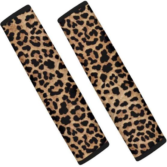 

Dolyues Animal Leopard Print Car Seat Belt Cover Seatbelt Pads for Women Adults, All Season Universal Funny Shoulder Strap Padding for Vehicle, SUV, цветной печати леопарда