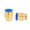 Pneumatic Blue PC Air Tube Quick Connector PC8-02 Threaded Straight Insert 4mm/10/12/16-03