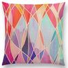 New Abstract Iridescent Stripes Bubbles Pastel Rainbow Geometric Painting Watercolor Sofa Throw Pillow Case Car Cushion Cover