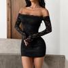 2026 Spring/Summer Elegant Bodycon Lace Dress - Women's Fashion