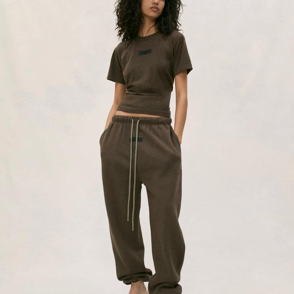 (WMNS) Fear of God Essentials SS24 T-shirt 'Heather Wood' Women's 125SU245442FW