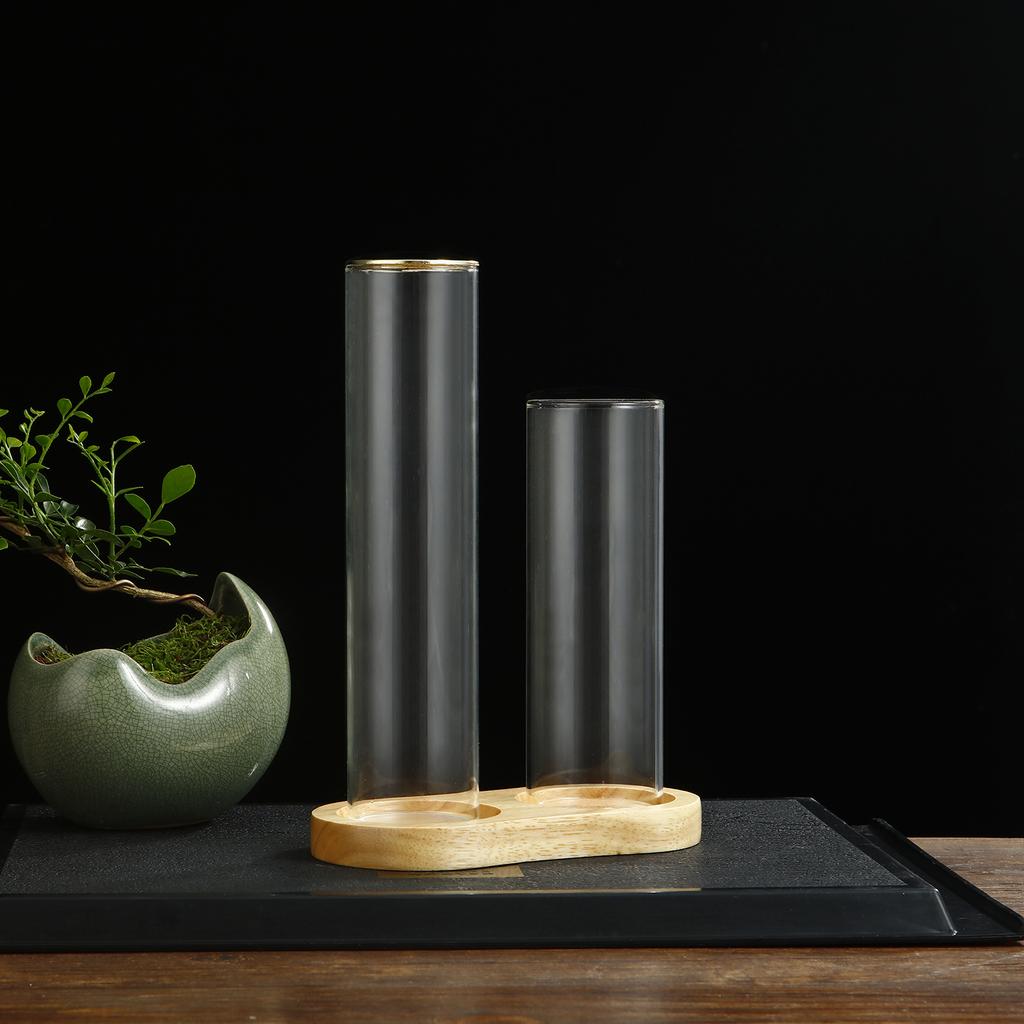 2 in 1 Glass Incense Holder for Sticks Anti-Ash Flying Incense Burne with Removable Ash Catcher and Incense Sticks Organizer