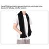 Heated Scarf Adjustable Temperature Long Heating Neck Scarf Neckwear with Pockets Black