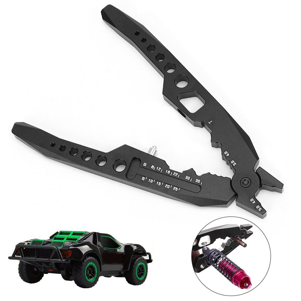 Multifunction Shocks Struts Damper Pliers Ball Head Pliers Clip Fit for Traxxas HSP Car(Black )