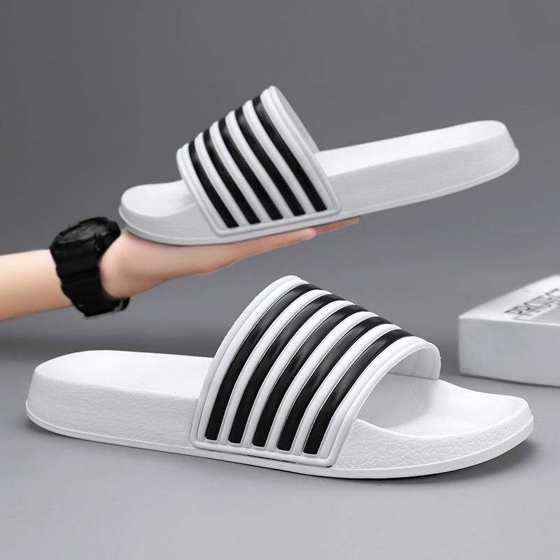 

Extra large size slippers summer trendy men s one-word drag EVA thick-soled men s cool slippers 39