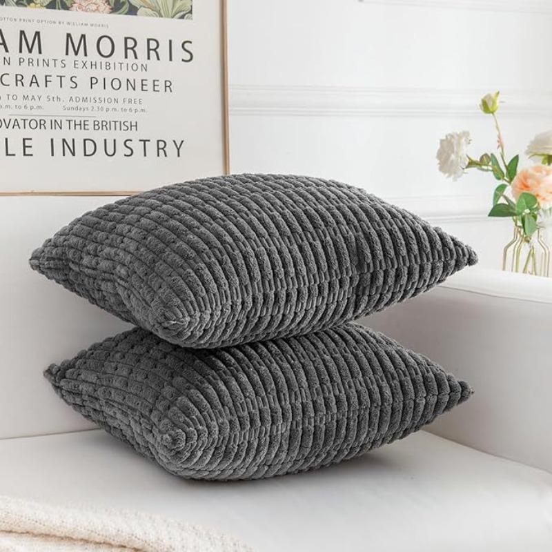 Weiche Kissenbezüge Strick Fell Einfarbige Sofakissenbezüge Lendenkissenbezug Kissenbezug Schutz für Bürosofa