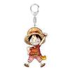 Acrylic Key Chain for One Piece Monkey D. Luffy Franky Trafalgar Law Bepo Nico Robin Acrylic Key Buckle Anime Peripheral Pendant