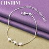 CHSHINE 925 Sterling Silver Small Heart Chain Bracelet For Women Wedding Party Fashion Charm Jewelry