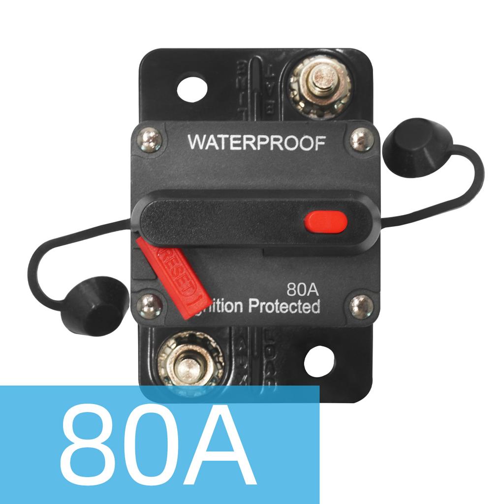 1PC Circuit Breaker Reset Waterproof Circuit Breaker For Car Audio System 20a To 300a Car Fuse Switch Circuit Breaker Fuses4