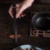 5 Pairs Premium Alloy Chopsticks Set - Antibacterial,Reusable Japanese & Chinese Chopsticks with Silver Ion Technology