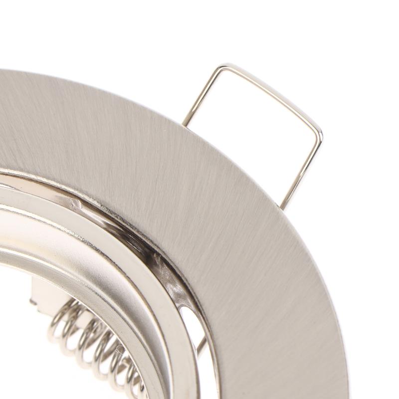 1 Set Round Fixture Downlight Led Holders Cutout For Bulb Holder Recessed Led Spot Light Mr16 Gu10 Led Downlights Frame