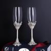 Conjunto de taças de champanhe de cristal esmaltado criativo, taça de vidro bolha para casa, conjunto de vinho para presente
