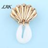 Kratzfeste Schuhclips 6 Stück/Set Sommer Strand Charms, Goldfarbene Muschel Seestern Clog Zubehör Meeres-Themen Dekorationen für Clogs Damen