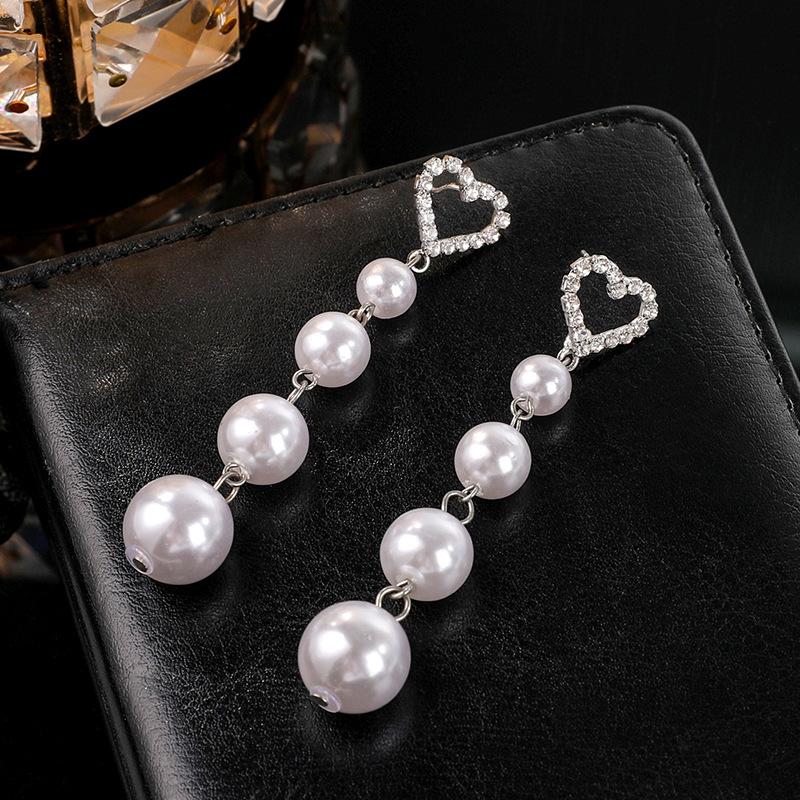 Diamond Bow Fringed Earrings, Temperament Earrings, Fashion Earrings For Women