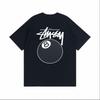STUSSY 8 BALL TEE Short Sleeve T Shirt Black Unisex T-Shirt
