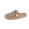 Mao Mao slippers women's outer wear 2025 new autumn and winter one-pedal high-end mink plush cotton slippers