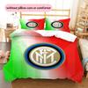 Set Copripiumino Trapuntato con Fantasia FC Internazionale Milano Decorazione per la Casa Regalo (1 * copripiumino + 2 * federe senza imbottitura)