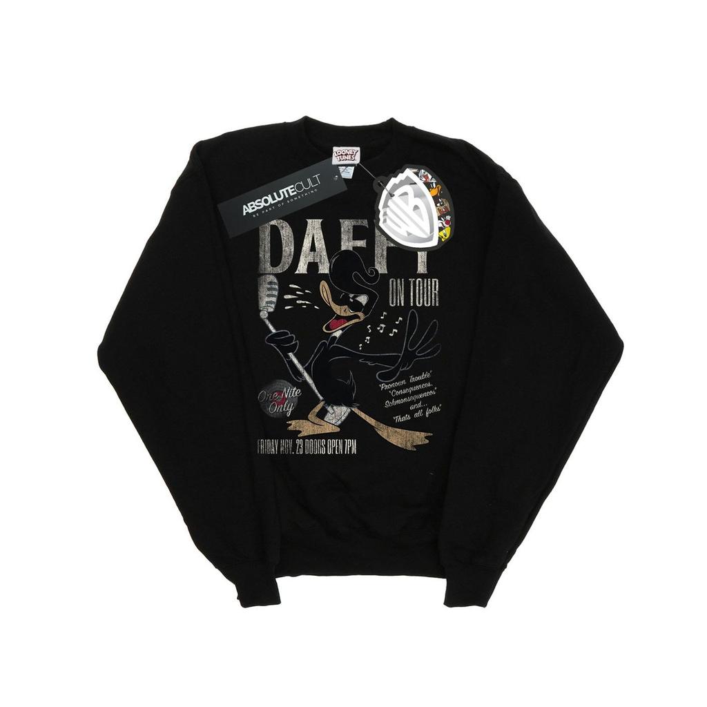 Looney Tunes Womens/Ladies Daffy Duck Concert Sweatshirt
