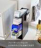 Yamazaki Wrap Stand 4-Tier Tower Wrap Holder Slim Design Black W8 X D18 X H29.5 Cm Easy Access 4996