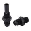 1Pair 6AN‑1Celsius4NPS   Oil Cooler Adapter Fitting Aluminium Alloy Rustproof Black