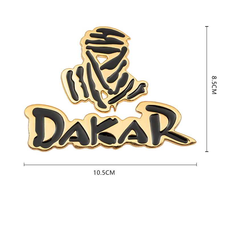 

2 шт./компл. 3D Металева Емблема Стайлінг Автомобільні Наклейки Декалі на Хвіст Позашляховика Для Значка Дакар Ралі Рейсинг золотий