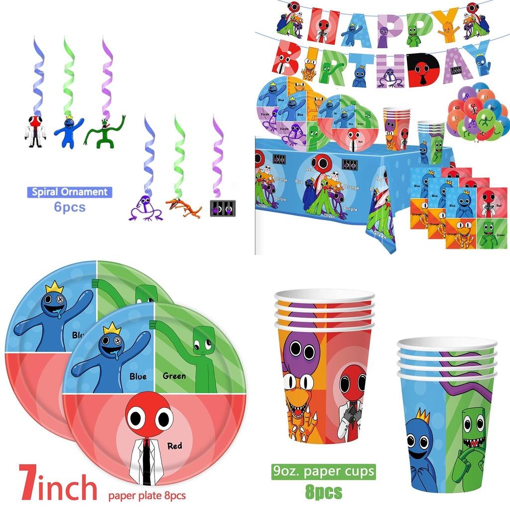 Colorful Roblox Rainbow Friends Party Decorations Perfect For Kids Birthday Parties