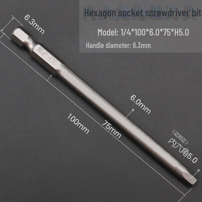 Bangye S2 Stahl Magnetischer Sechskant-Druckluftschraubendreher-Bohrer-Set 1,5–6 mm