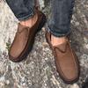 Luxury Tooling Men'S Shoes Genuine Leather Loafers Men Casual Shoes Male Footwear Quality Mens Slip-On Outdoor Shoes Big Size 47