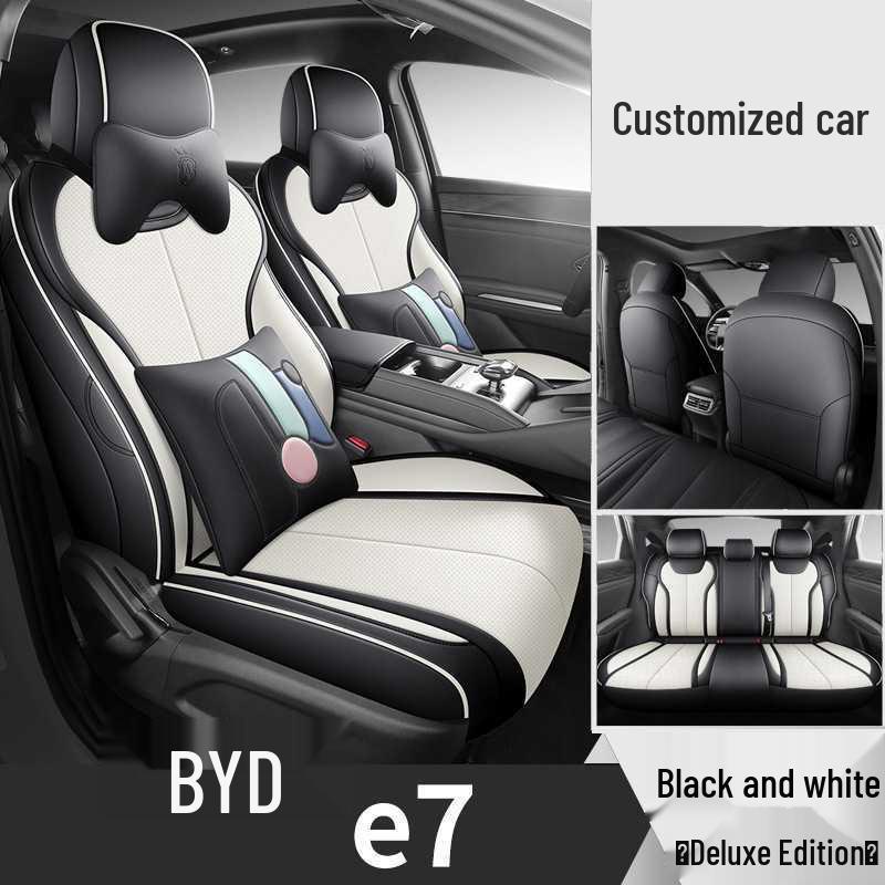 2026 BYD E7 Car Seat Cover - Perforated Leather, Breathable, Full Coverage, All-Season Cushion