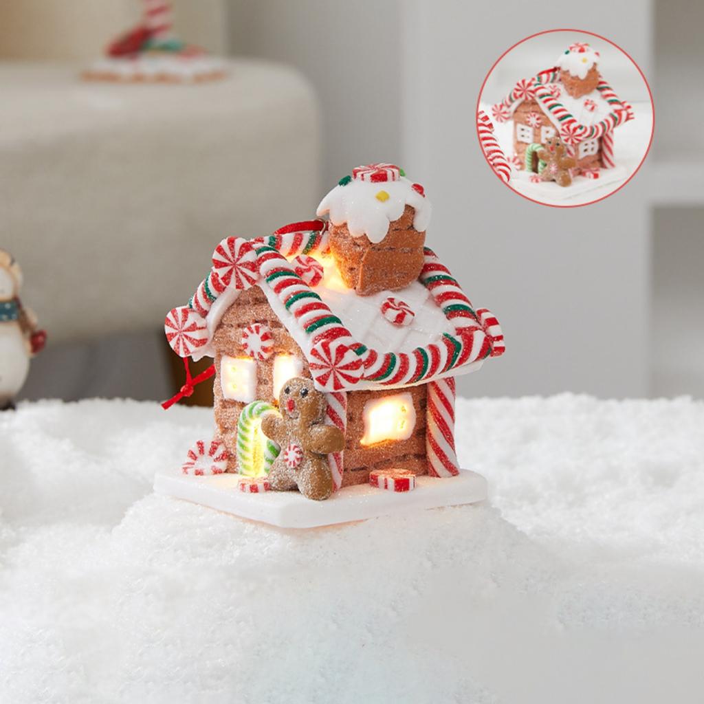 Christmas Decoration: Glowing Little House, Christmas Gifts: Soft  Tale Candy House, Atmosphere Display Items